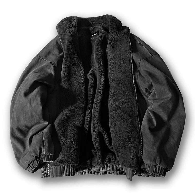 Insulating Padded Jacket - Boxy Fit, Cotton, Cold Weather