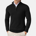 Lightweight Classic Men’s Knit Jumper - Zip Collar, Cotton