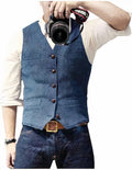 Stylish Men's Waistcoat Vest with Button Closure, Classic Design for Formal and Casual Occasions, Premium Fabric Blend