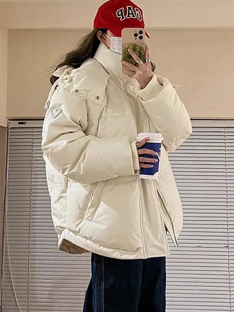 Insulating Women's Parka - Oversized Quilted, Winter