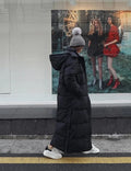 Windproof Oversized Women's Maxi Coat - Quilted Insulated