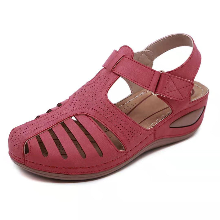 Orthopaedic Leather Sandals for Women - Foot Pain Relief, Improved Posture, Adjustable Straps, Comfortable Fit