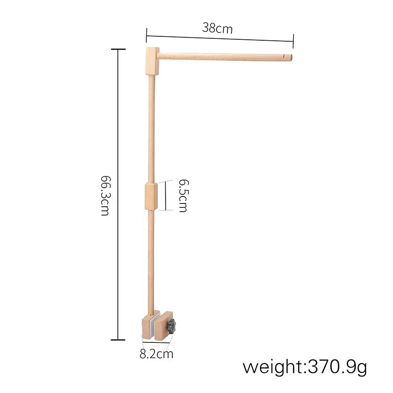 Baby Crib Mobile Wooden Nursery Newborn Sensory Toys