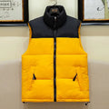 Warm Men's Puffer Vest - Sleeveless Quilted Down, Winter