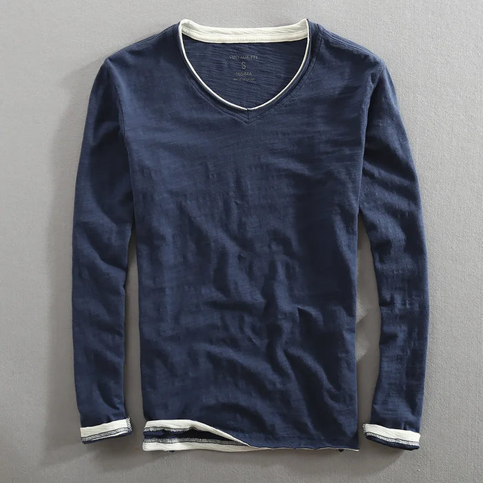 Soft Classic Men's V Neck Jumper - V Cut, Cotton, Casual