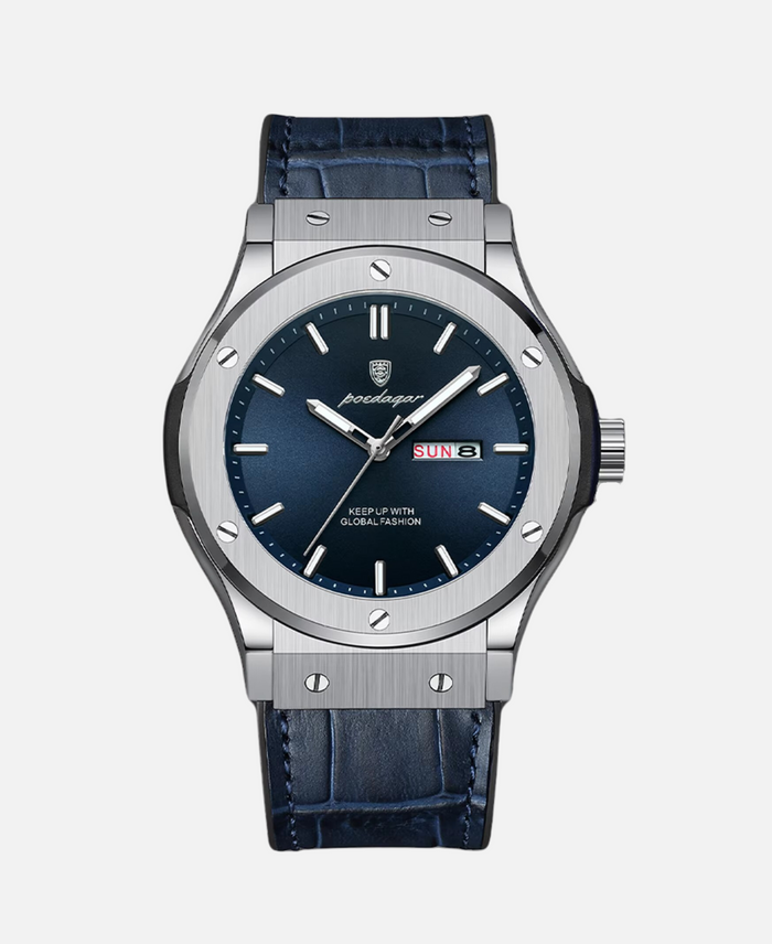 Premium men's wristwatch – classic design, stainless steel, for business and leisure