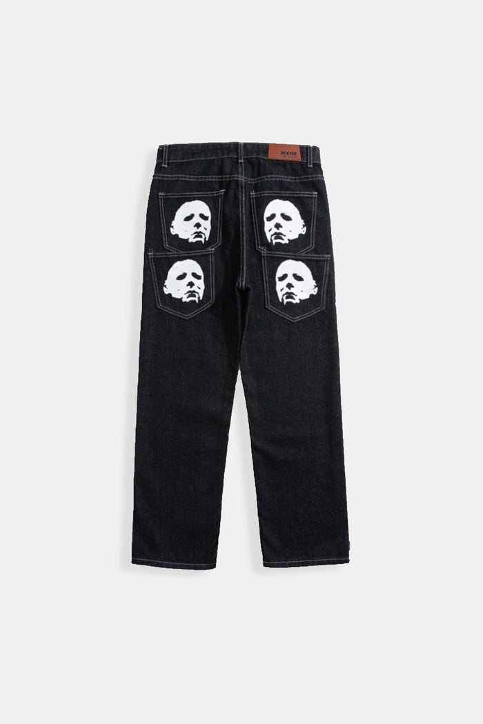 High-Waisted Baggy Jeans for Women, Relaxed Fit Y2K Denim, Casual Wide Leg Design in Light Blue, Dark Blue, Black
