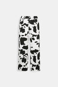 Unique Cow Print Denim Jeans for Women, Comfortable High-Quality Casual Fit, Available in Skinny, Relaxed, and Straight Leg Styles