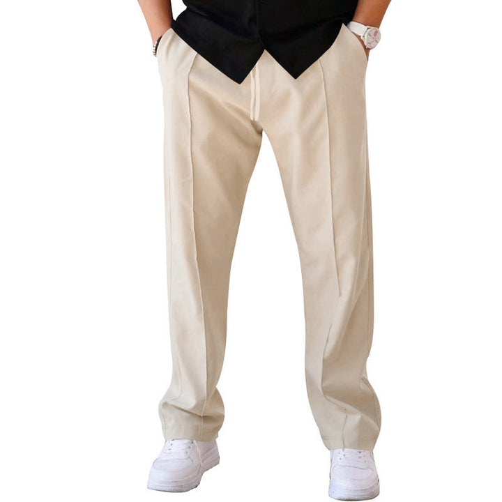 Lightweight &amp; comfortable men’s wide-leg Trousers – breathable fabric, casual style, perfect for summer