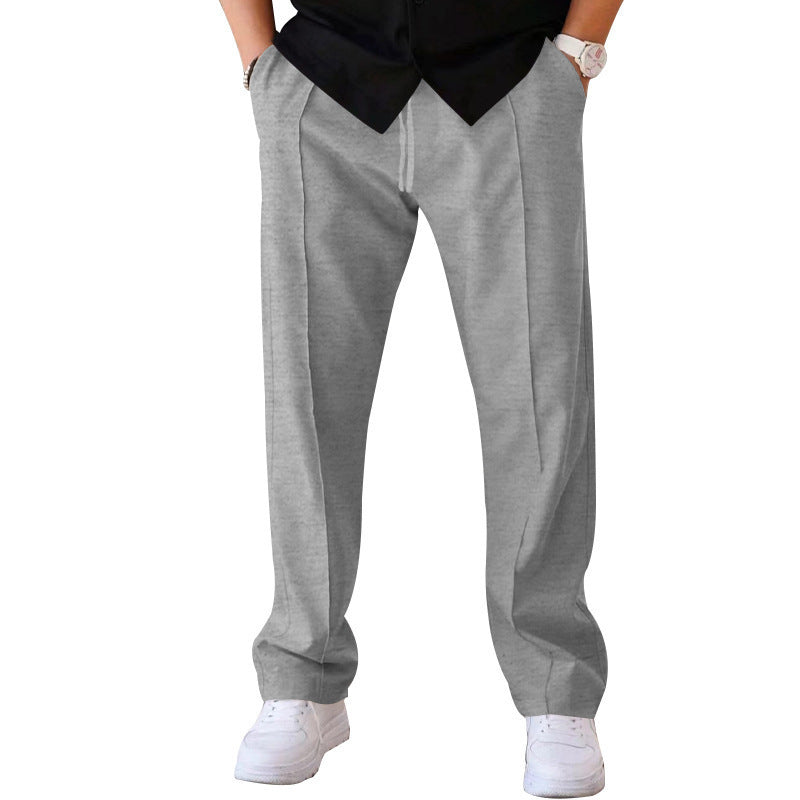 Lightweight &amp; comfortable men’s wide-leg Trousers – breathable fabric, casual style, perfect for summer