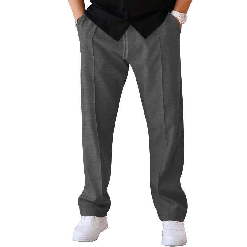 Lightweight &amp; comfortable men’s wide-leg Trousers – breathable fabric, casual style, perfect for summer