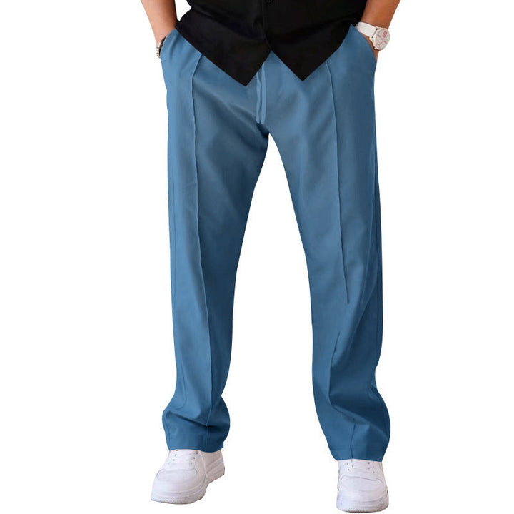 Lightweight &amp; comfortable men’s wide-leg Trousers – breathable fabric, casual style, perfect for summer