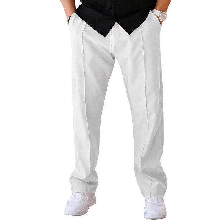 Lightweight &amp; comfortable men’s wide-leg Trousers – breathable fabric, casual style, perfect for summer