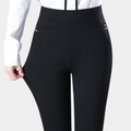High Waist Black Stretch Trousers for Women, Comfortable Versatile Office and Casual Wear, M-4XL