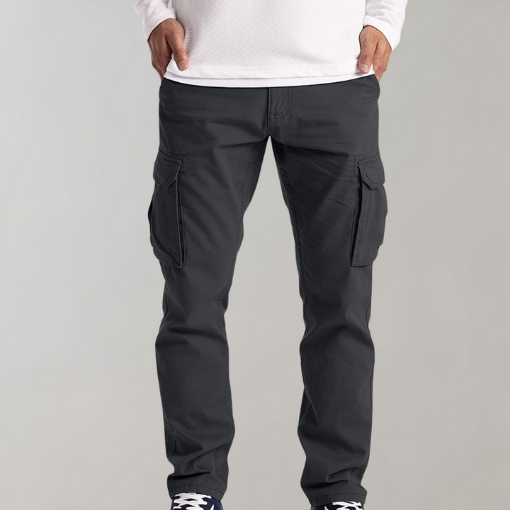 Mens Cargo Trousers with Spacious Pockets and Comfortable Fit for Everyday Wear
