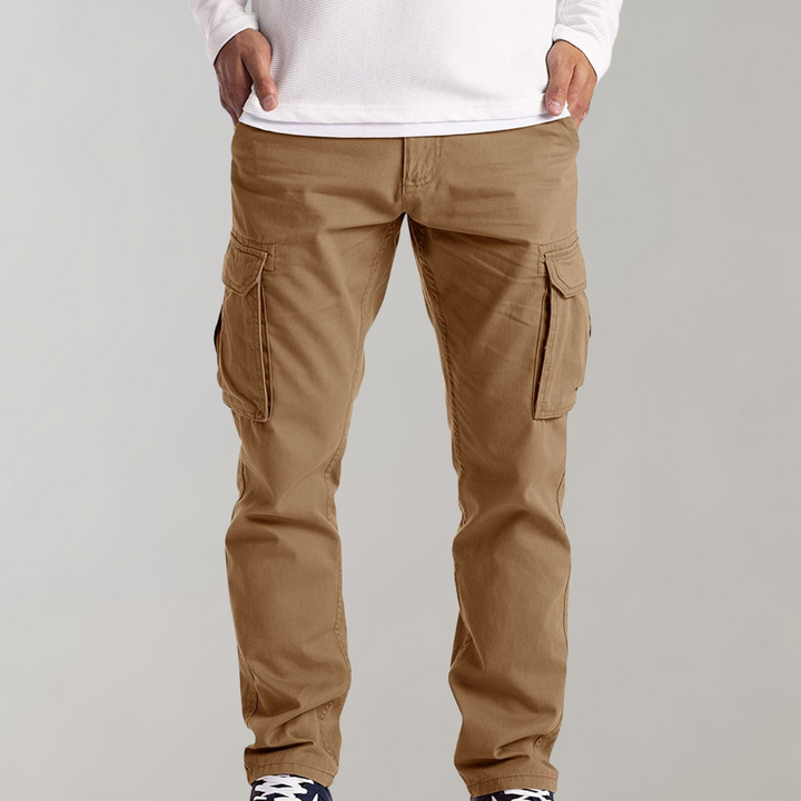 Mens Cargo Trousers with Spacious Pockets and Comfortable Fit for Everyday Wear