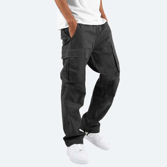 Men's Cargo Trousers with Practical Pockets, Comfortable Fit