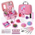 Kids Makeup Kit Pink Washable Princess Play Set Safe Non Toxic Back To School Gift 2025