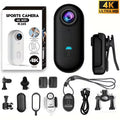 Mini Waterproof Action Camera with WiFi - Magnetic Body Chest Recorder 1080P Sports POV Helmet Cam