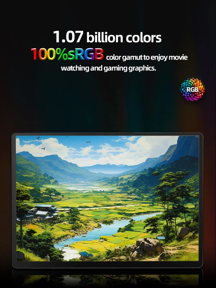 2K Portable Monitor 14 Inch Touch HDR 60Hz Gaming Display