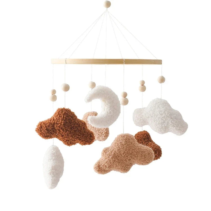Baby Crib Mobile Wooden Nursery Newborn Sensory Toys