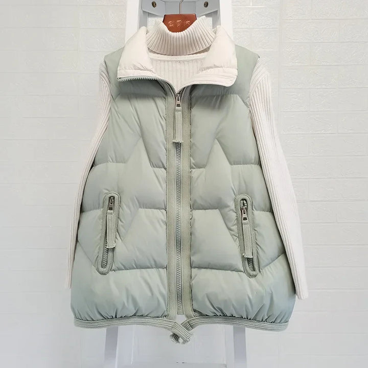 Lightweight Women’s Puffer Vest - Short Relaxed, Duck Down