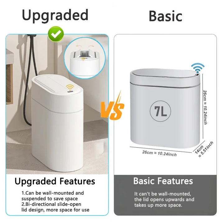Smart Trash Can Wall Mount Automatic Narrow Bin 2025