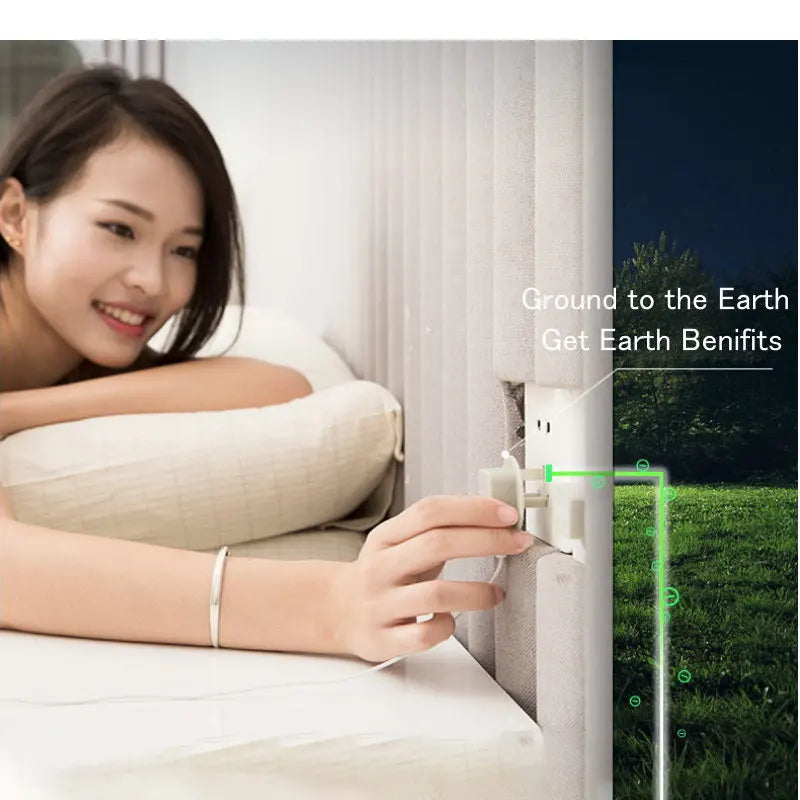 Earthing Bed Sheet 39x80 Cotton Flat Grounding Sleep