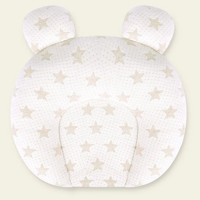 Natural Latex Baby Head Support Pillow - Pediatrician-Recommended Sleep Aid for Flat Head Prevention