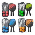 Lightweight Pickleball Paddle Set with 2 Rackets, 4 Balls, Storage Bag for Adults and Kids, High-Quality Wood Construction
