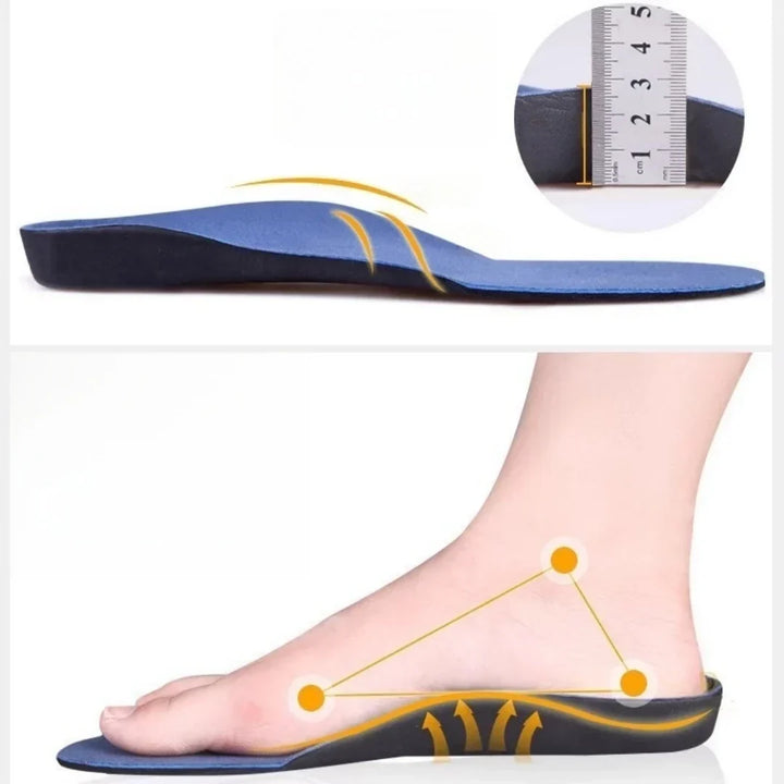 Arch Support Insoles 3cm Height Orthotic Gel Inserts For Flat Feet Plush Comfort Fall 2025 Gift