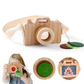 Wooden Montessori Camera Toy for Babies, BPA-Free, Safe Outdoor Gift for Toddlers, Encourages Creative Play and Skill Development