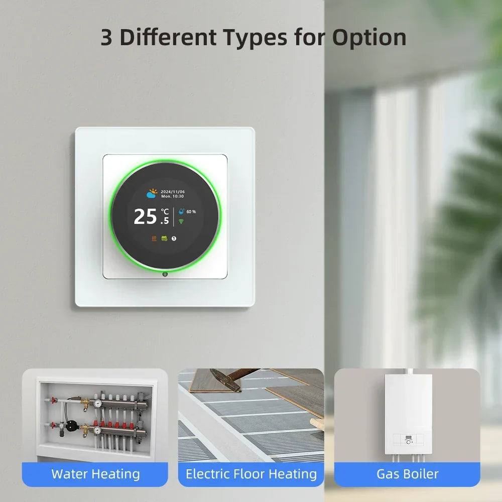 Smart Thermostat Knob WiFi Temperature Controller For Water And Gas Boilers Fall 2025 Energy Saving Gift