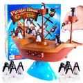 colourful Pirate Ship Balance Game - Fun Penguin Puzzle for Kids, Parent-Child Interaction, Ideal Birthday Gift