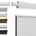 No Drill Honeycomb Blinds Cordless Thermal Insulated 1" Cell Fabric