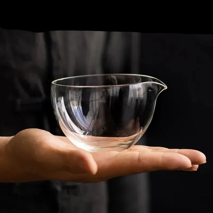 Matcha Chawan Glass Bowl Heat Resistant Ceremonial Tea