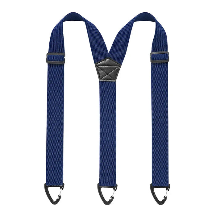 Suspenders Black 3.8cm Wide Y-Back Elastic Work Braces Fall 2026 With Plastic Gripper Clasps