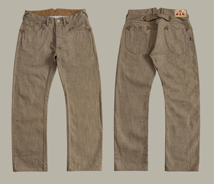 Durable Relaxed Men's Straight Jeans - Loose Selvedge Casual