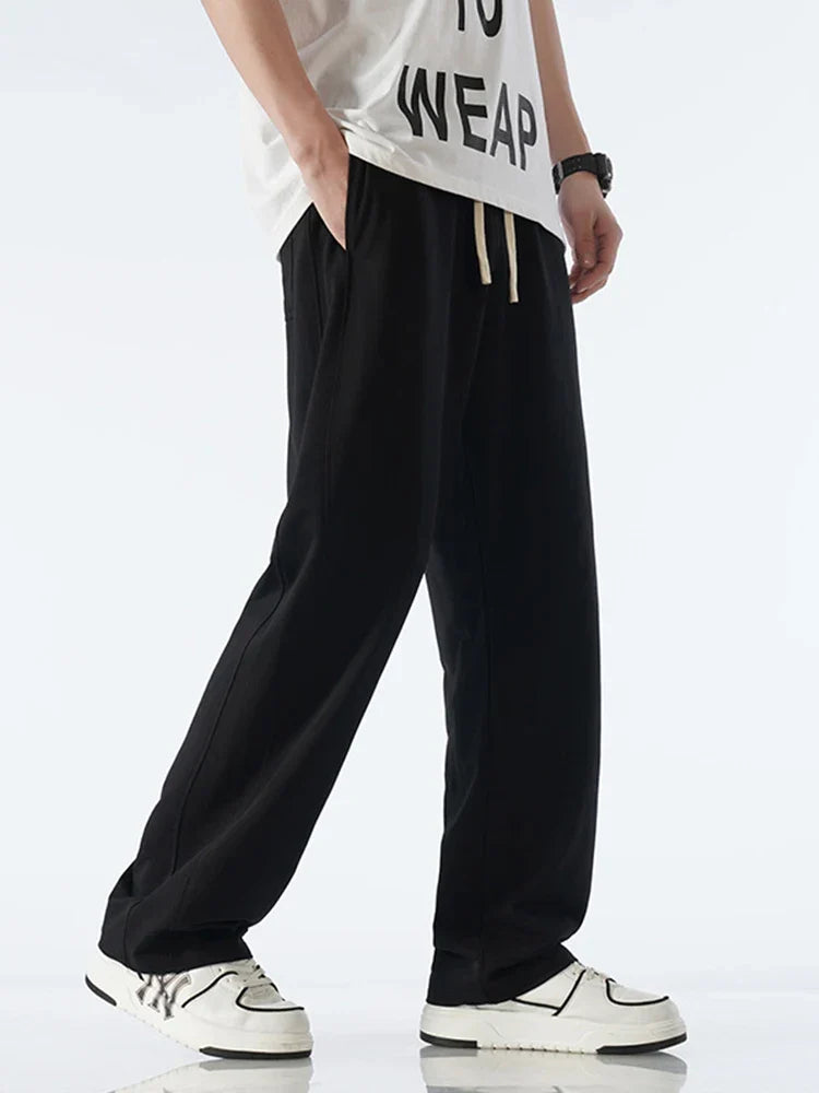 Premium Cotton Joggers for Men and Women, Lightweight Breathable Track Trousers with Adjustable Fit, Casual and Sporty Style