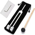 Chakra Healing Tuning Fork Set 128Hz 512Hz - Aluminum Alloy Sound Therapy Tools for Yoga and Meditation