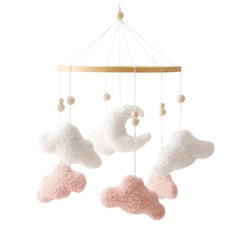 Baby Crib Mobile Wooden Nursery Newborn Sensory Toys