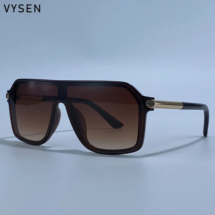Sunglasses Shield OnePiece Steampunk Oversized Metal Frame Sports Sunglasses Fall 2026 Trend Premium Build
