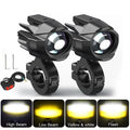 HAOLIDE LED Motorcycle Headlight 6000K – Auxiliary Fog Spot Light 3500K Strobe Off-Road Motorbike 2026
