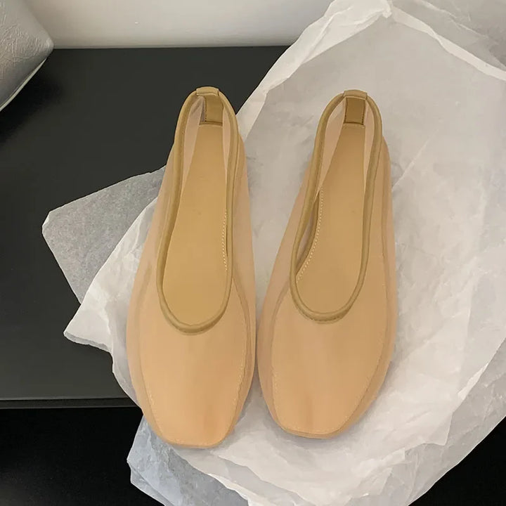 Lightweight Women Ballet Flats - Shallow Slip On Mesh
