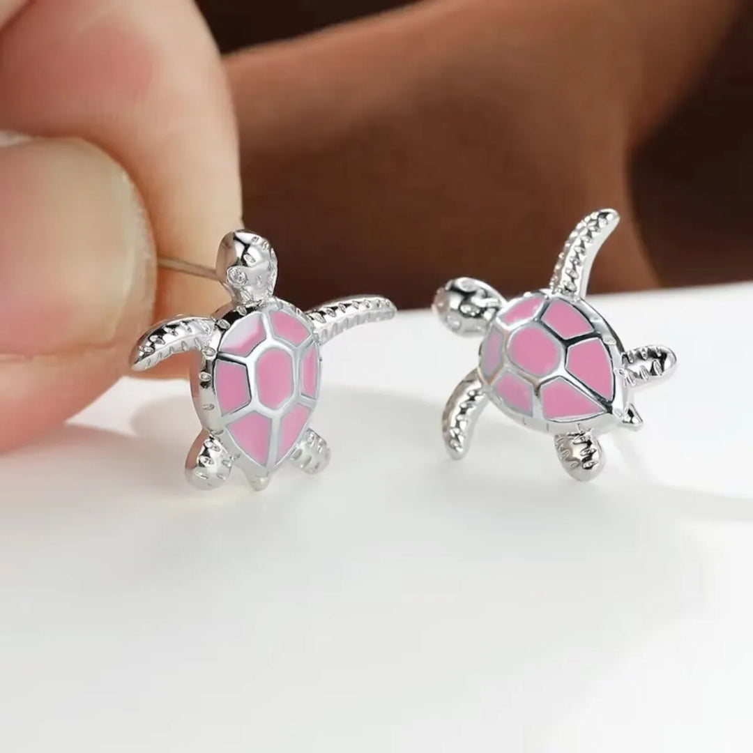 Sea Turtle Stud Earrings Cute Animal jewellery Trend 2026 Summer Accessory Gift Idea For Ocean Lovers