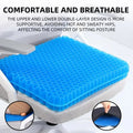 Honeycomb Gel Seat Cushion – Pressure Relief for Tailbone Back Pain, Office Chair Wheelchair Car 2026