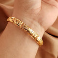 Gold colour Bangle Openwork Wedding Bracelet Dubai Style