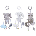Elephant Plush Rattle Newborn Sensory Toys Soft Bell