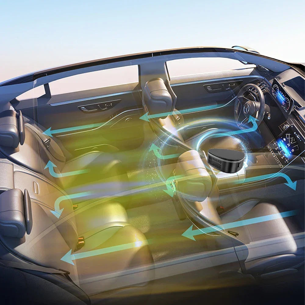 Car Heater 12V Defroster Windshield Defogger 360 Degree Adjustable Suction Cup Winter Driving Essentials 2025