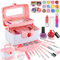 Kids Makeup Kit Pink And White Case Makeup Toy Set TikTok Viral Fall 2025 Gift Washable